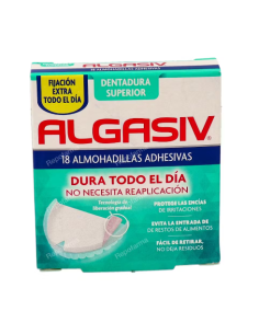 ALGASIV ALMOHADILLA DENTAL SUPERIOR ADHESIVA 18