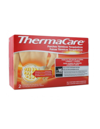 THERMACARE PARCHE TERMICO ZONA LUMBAR CADERA 2 P