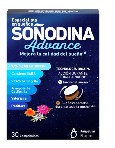 SOÑODINA MELATONINA BICAPA 30 COMP