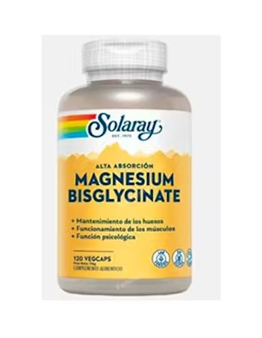 SOLARAY BISGLYCINATO MAGNESIO 120 CAPS