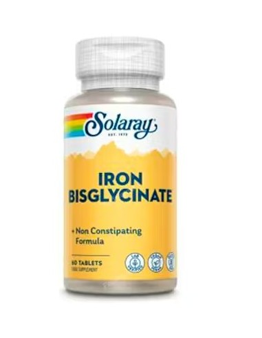 SOLARAY BISGLYCINATE IRON HIERRO BISGLICINATO 60