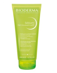 BIODERMA SEBIUM GEL MOUSSANT ACTIF 1 TUBO 200 ML
