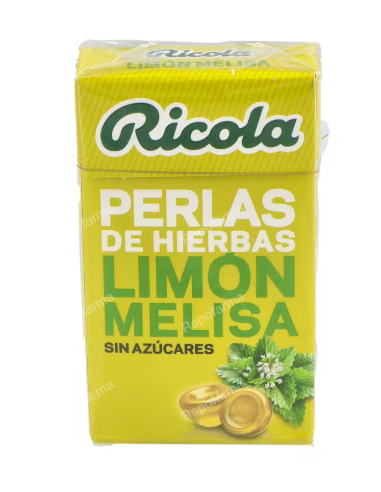 RICOLA PERLAS SIN AZUCAR LIMON 25 G