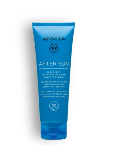 APIVITA AFTER SUN FACE BODY GEL CREAM 100 ML