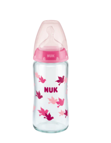 NUK BIBERON FC CRISTAL 0-6M SILICONA 240ML NIL