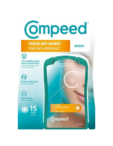 COMPEED PARCHE ANTI-GRANOS DISCRETO TRIPLE ACCIO