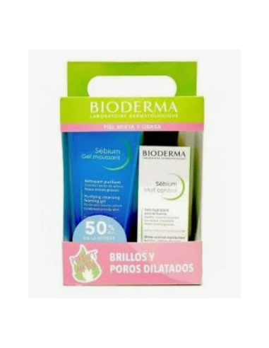 BIODERMA PACK SEBIUM GEL MOUSSANT + MAT CONTROL