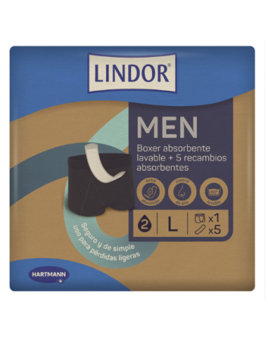 CALZONCILLO  INCONTINENCIA LAVABLE MEN T.L RECAM