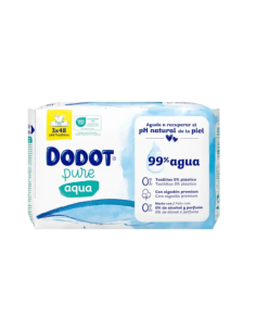 DODOT AQUA PURE TOALLITAS HUMEDAS BEBES 3 X 144