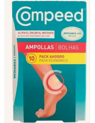COMPEED AMPOLLAS TALLA MEDIANA 10 UNIDADES PACK