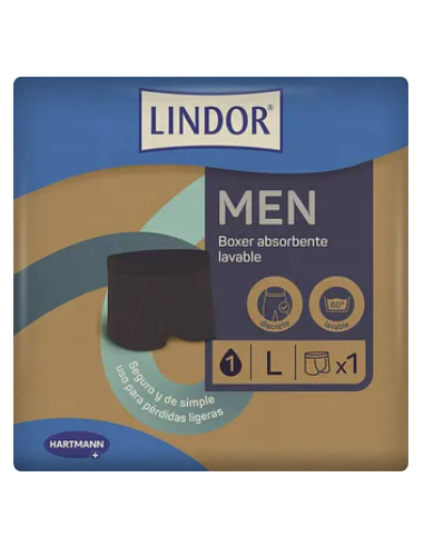 LINDOR CALZONCILLO INCONTINENCIA LAVABLE MEN T.L