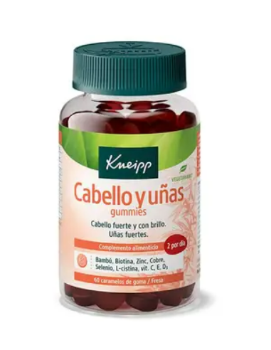 KNEIPP CABELLO Y UÑAS 60 GUMMIES SABOR FRESA