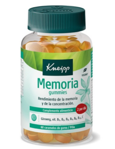 KNEIPP MEMORIA 60 GUMMIES SABOR PIÑA