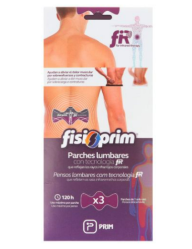 FISIOPRIM PARCHES LUMBARES 3 PARCHES