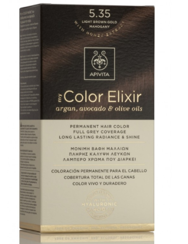 APIVITA TINTE 5.35 CASTAÑO CLARO DORADO CAOBA