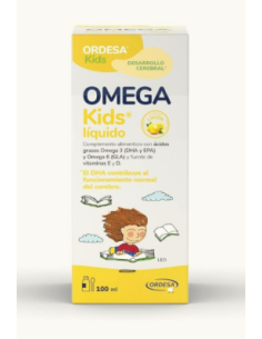 OMEGA KIDS 1 ENVASE 100 ML SABOR LIMON