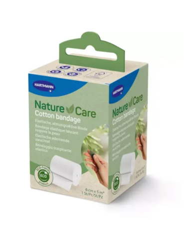 NATURECARE COTTON BANDAGE 1 UNIDAD 5 M X 6 CM