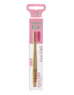 NORDICS CEPILLO DENTAL BAMBU NIÑOS - ROSA
