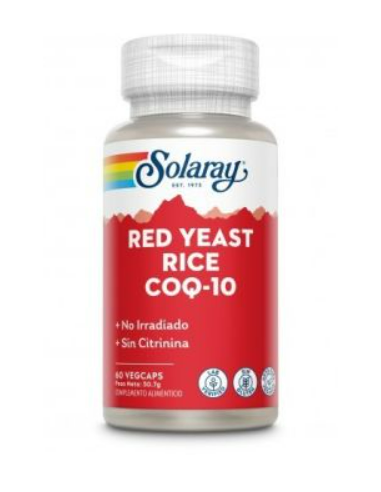 SOLARAY LEVADURA ARROZ ROJO & Q10 60 VEGCAPS