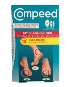 COMPEED AMPOLLAS SURTIDO 3 TAMAÑOS 10 UNIDADES P