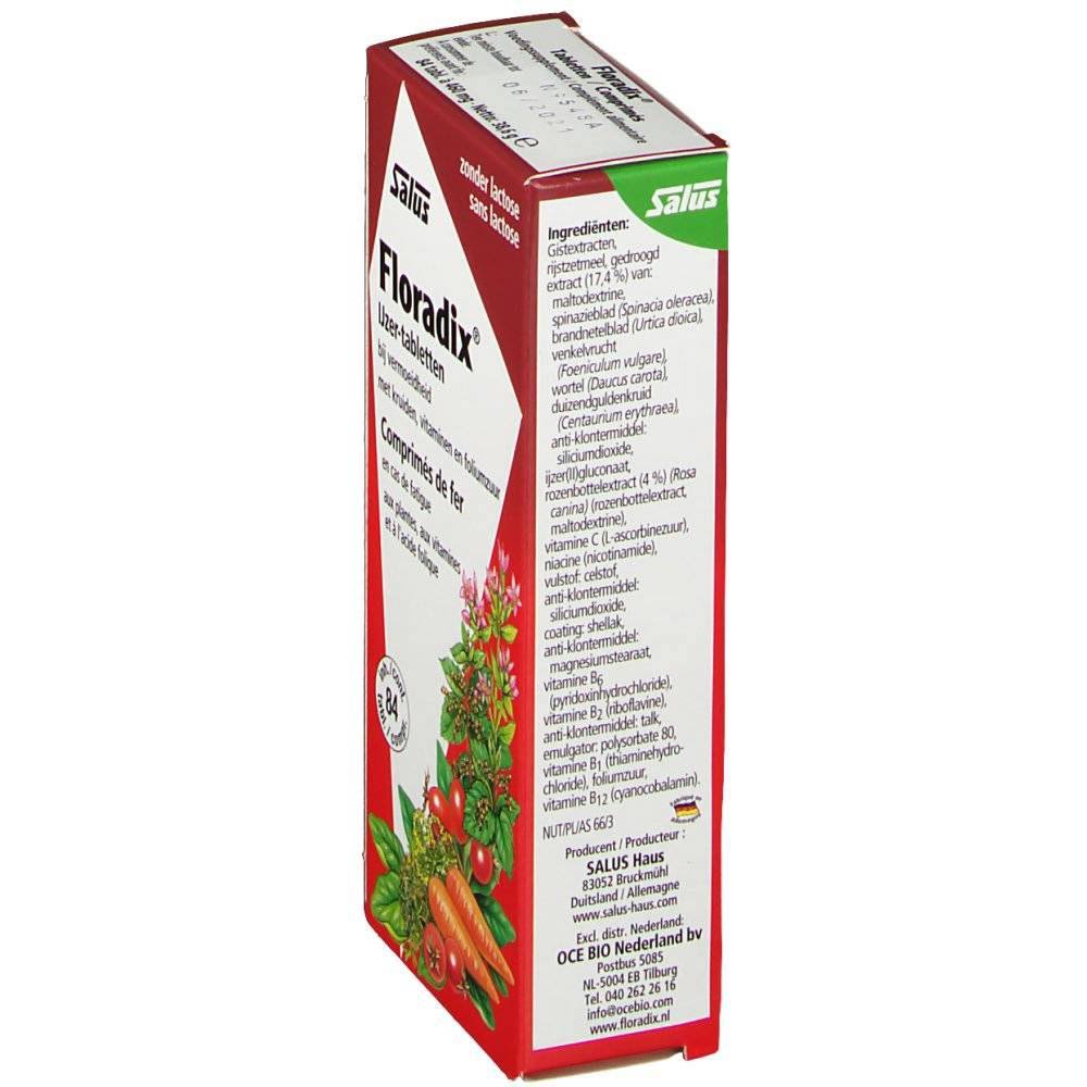 floradix 84 comprimidos salus
